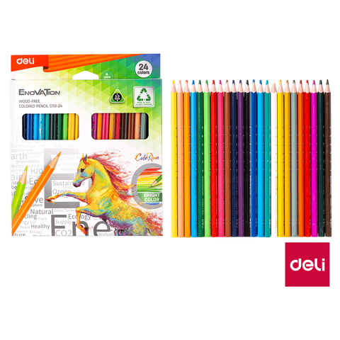 DELI Pastelky bezdřevé trojhranné Enovation EC113-12