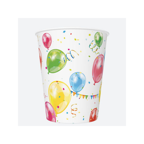 Papírový kelímek Party Balloons and Garlands 0,25l