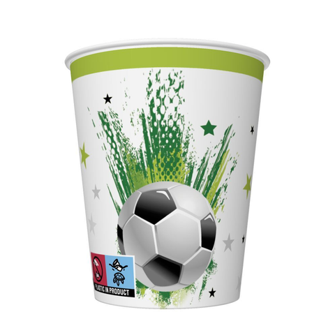 Papírový kelímek Football with Stars 0,25l