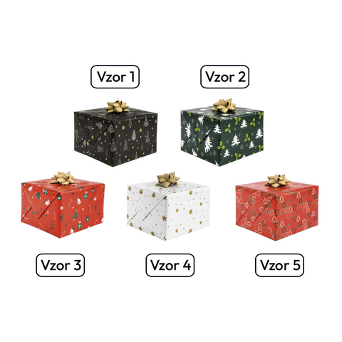 Dárkový Papír P2_GW_13 Vánoční 0,7 m x 2 m