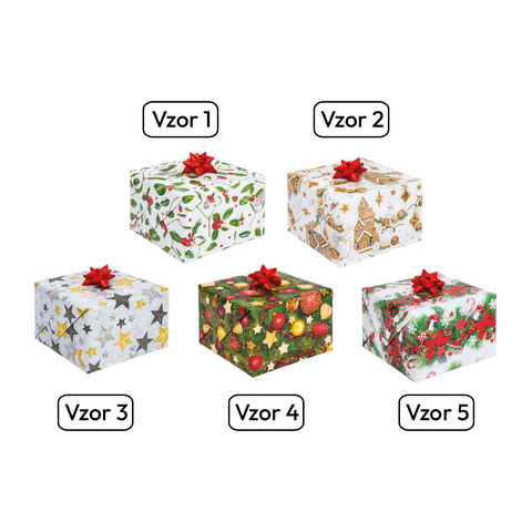 Dárkový Papír P2_GW_14 Vánoční 0,7 m x 2 m