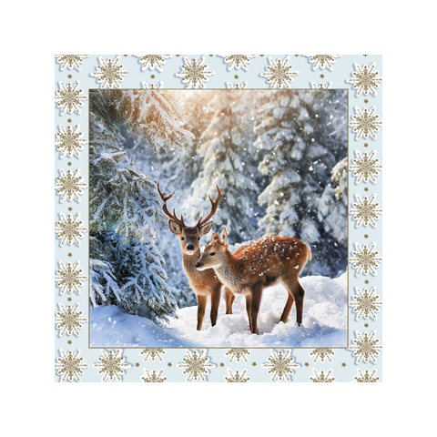 Ubrousky DAISY L Deer Couple in Winter Forest, 20ks