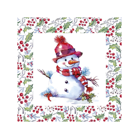Ubrousky DAISY L Happy Snowman, 20ks