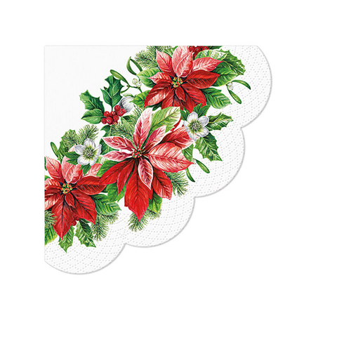 Ubrousky PAW Dekor R Glory Poinsettia, 12ks