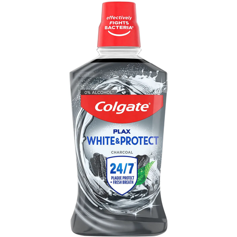 Colgate Ústní voda Plax White+Charcoal 500ml