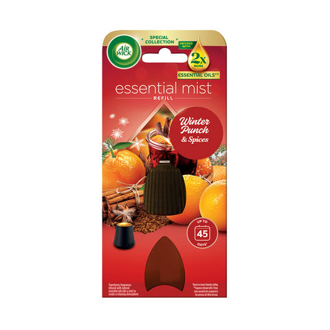 Air Wick Essential Mist náplň – Zimní punč & koření 20 ml