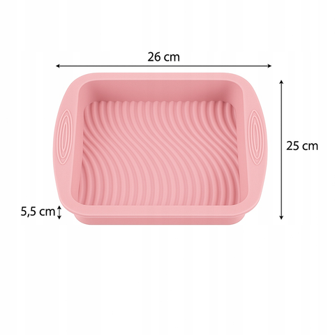 Silikonová forma na pečení 26 × 25 × 5,5 cm