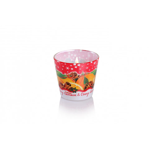 Christmas Spices – Vonná svíčka ve skle (Skořice & Pomeranč) 115 g