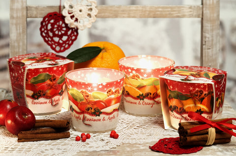 Christmas Spices – Vonná svíčka ve skle (Skořice & Pomeranč) 115 g