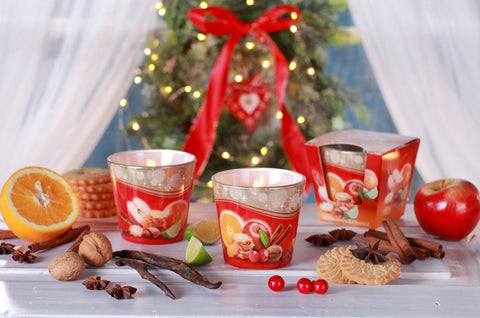 Christmas Time – Vonná svíčka ve skle (Skořice & Jablko) 115 g