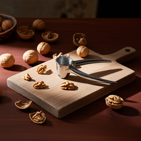 Kovový louskáček na ořechy – pevný a ergonomický