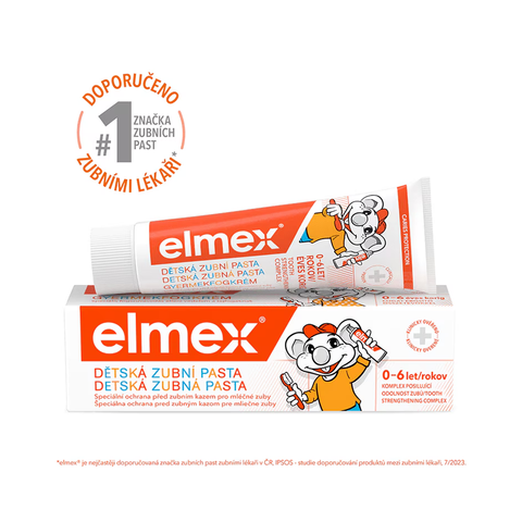 elmex KIDS dětská zubní pasta pro děti 0-6 let