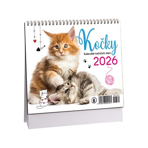 Kalendář Kočky mini 2026