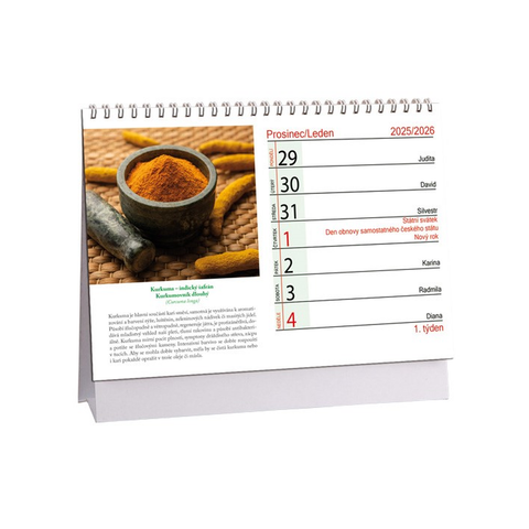 Kalendář Léčivé bylinky 2026