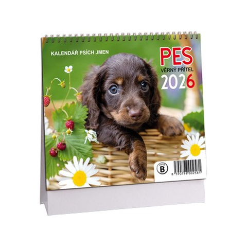 Kalendář Pes - věrný přítel mini 2026