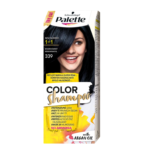Palette Barva na vlasy Color Shampoo Modročerný 339 50ml