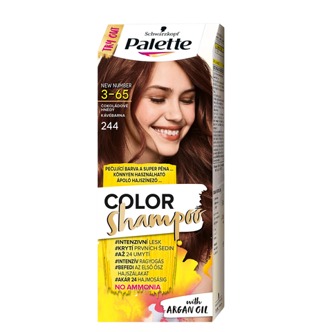 Palette Barva na vlasy Color Shampoo Čokoládově hnědý 244 50ml