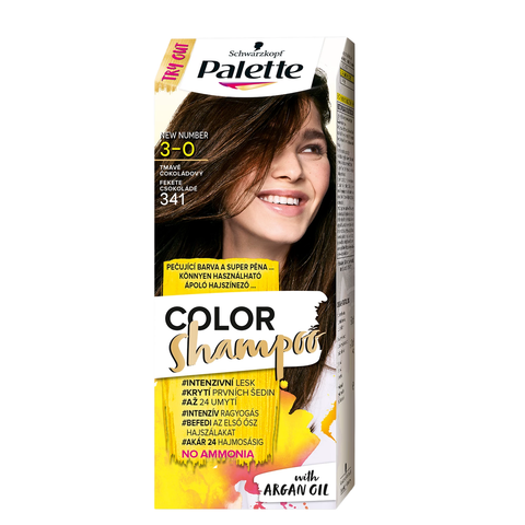 Palette Barva na vlasy Color Shampoo Tmavě čokoládový 341 50ml
