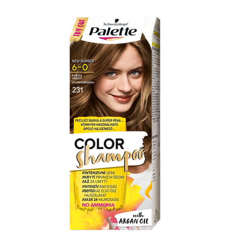 Palette Barva na vlasy Color Shampoo Světle hnědý 231 50ml