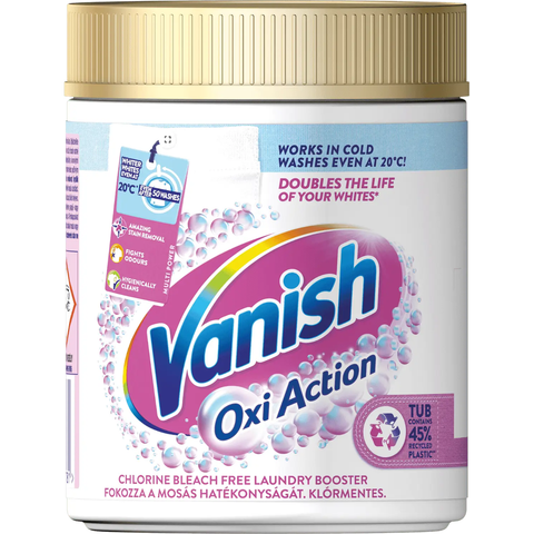 Vanish Oxi Action prášek na bělení a odstranění skvrn (White)