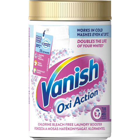 Vanish Oxi Action prášek na bělení a odstranění skvrn (White)